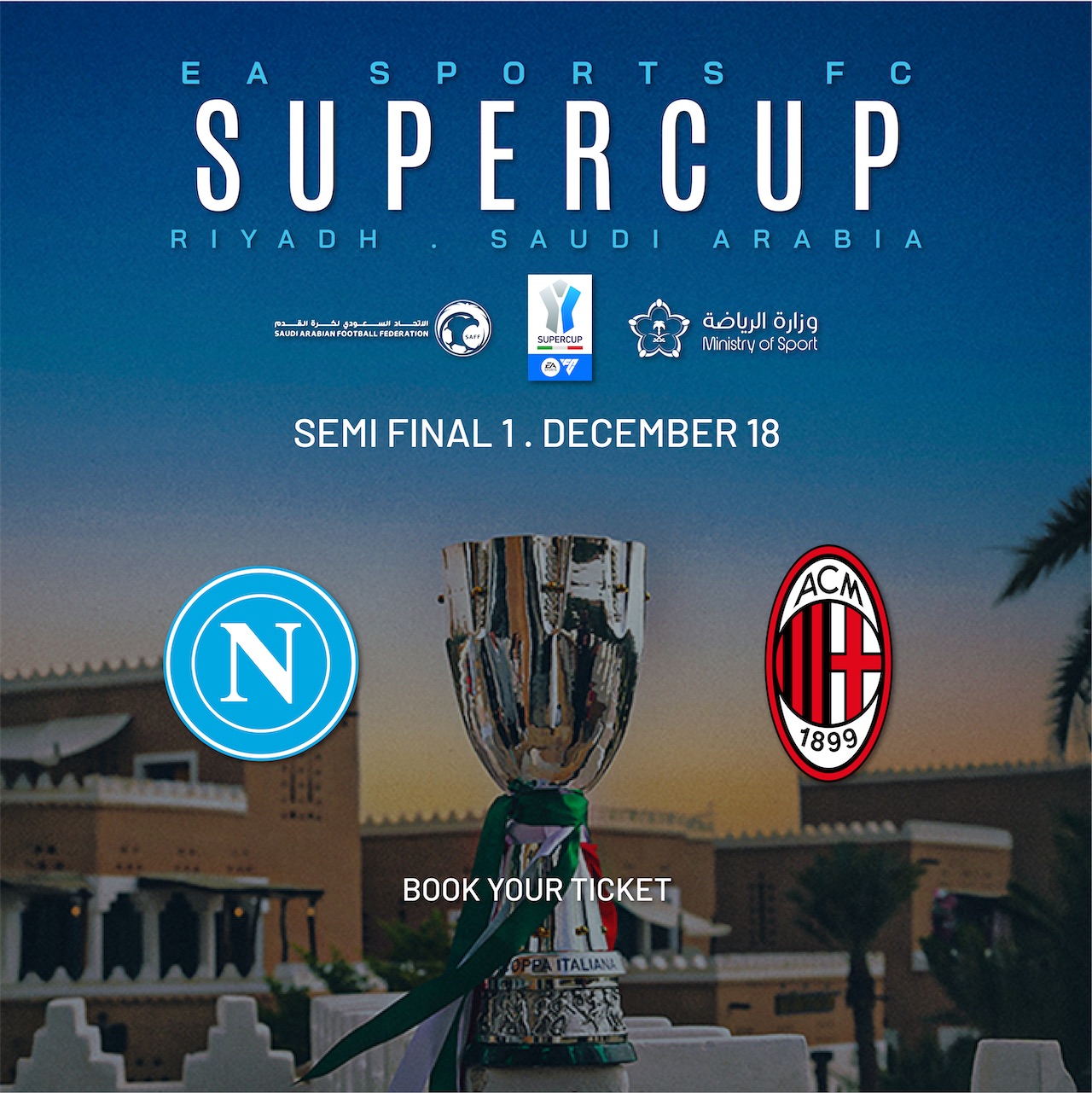 Napoli vs AC Milan - Italian Super Cup 2026