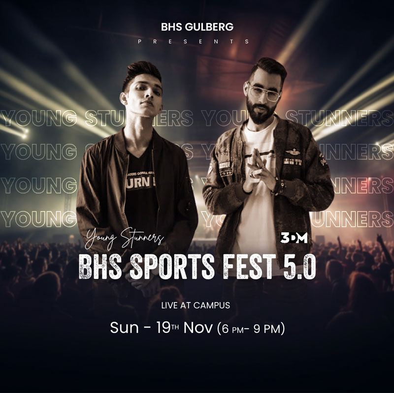 Young Stunners concert at BHS Gulberg Sportsfest 5.0